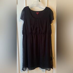 Merona Black Babydoll Mini Dress with Flutter Sleeves